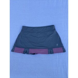 Sofibella Airflow Skirt Women's 13" Tennis Pickleball Skort Sz M Gray/Pink